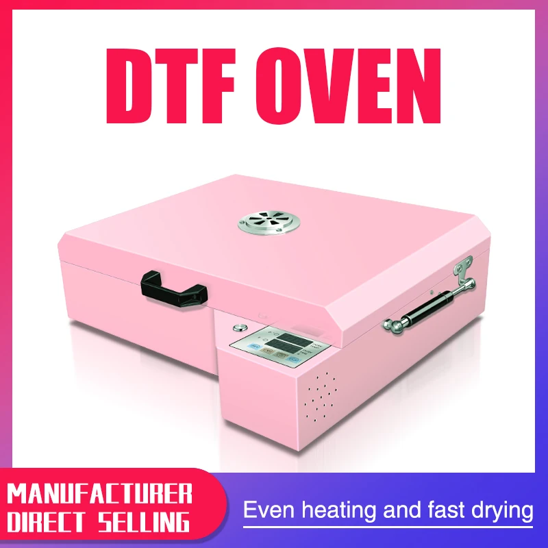 2025 Newest Pink A3+ 30cm DTF Powder Oven For PET Film Powder A3 DTF Dryer Heating Curing Dryer 33cm dtf Oven
