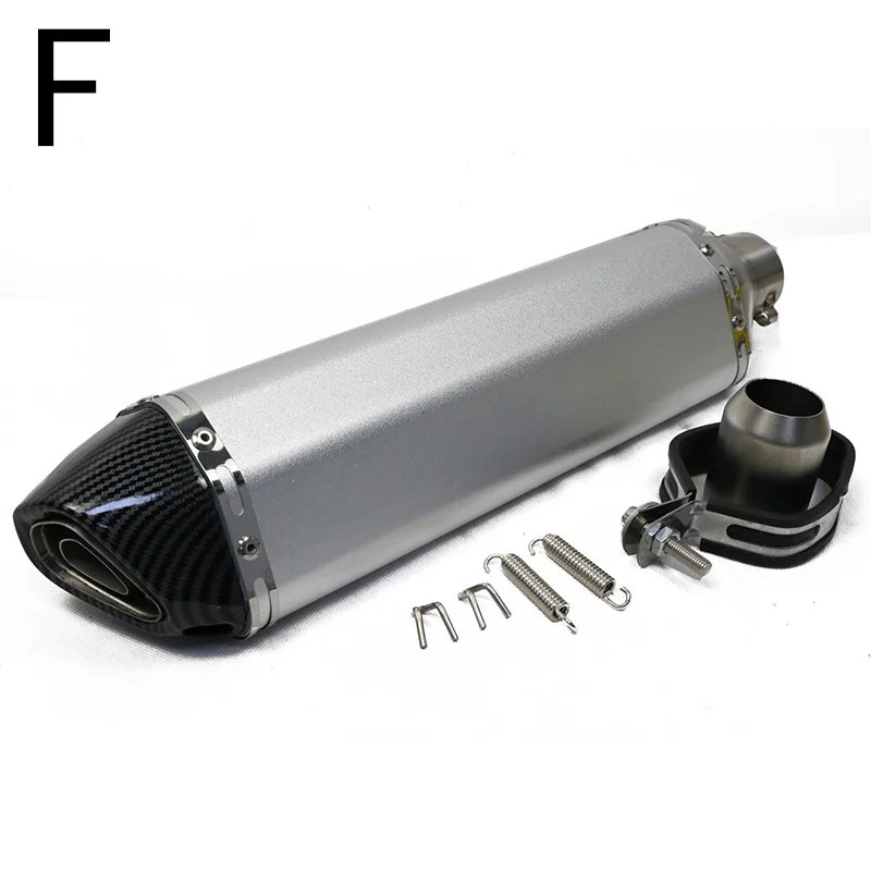 470mm High quality motorcycle muffler modified exhaust pipe for XMAX400 BWS125 F800R FZ6 GSX250R Exhaust Muffler System