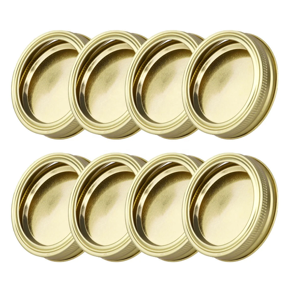Reusable Mason Jar Lids 2 Pieces Separate 70mm 86mm Tinplate Regular and Wide Mouth Mason Jar Canning Lids And Bands