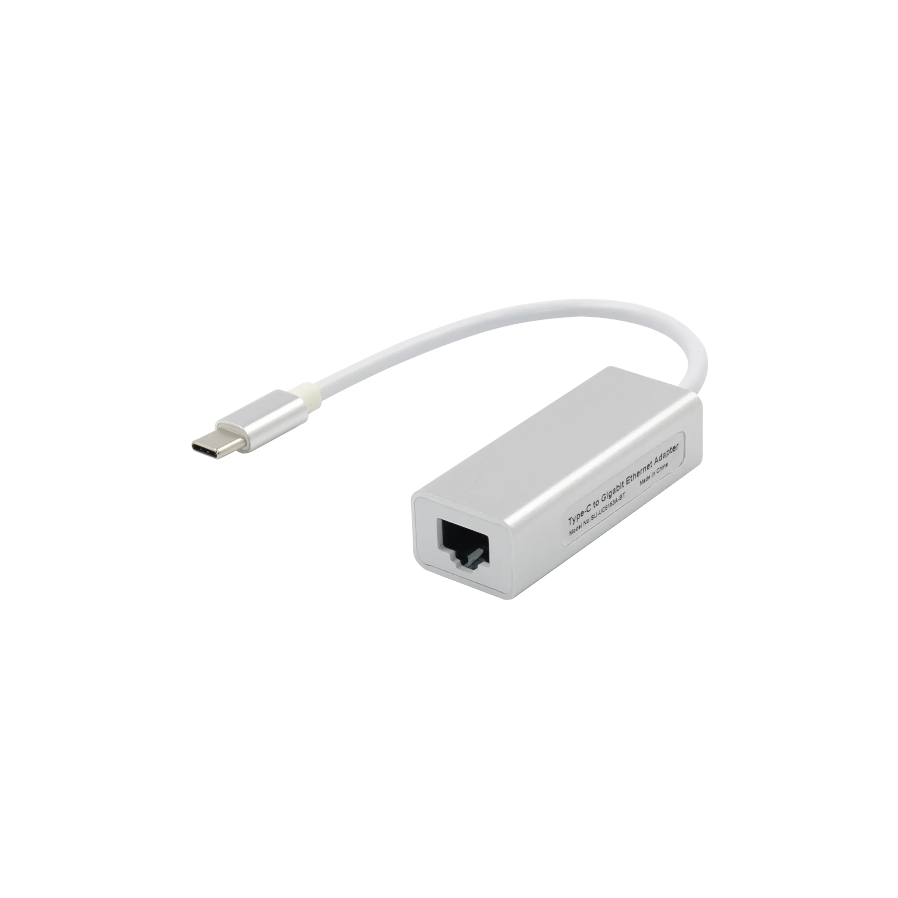 Factory Hot Sales Hot Style Powerline Type-C Giga Lan Rtl8153 Rj45 Ethernet Port Network Adapter