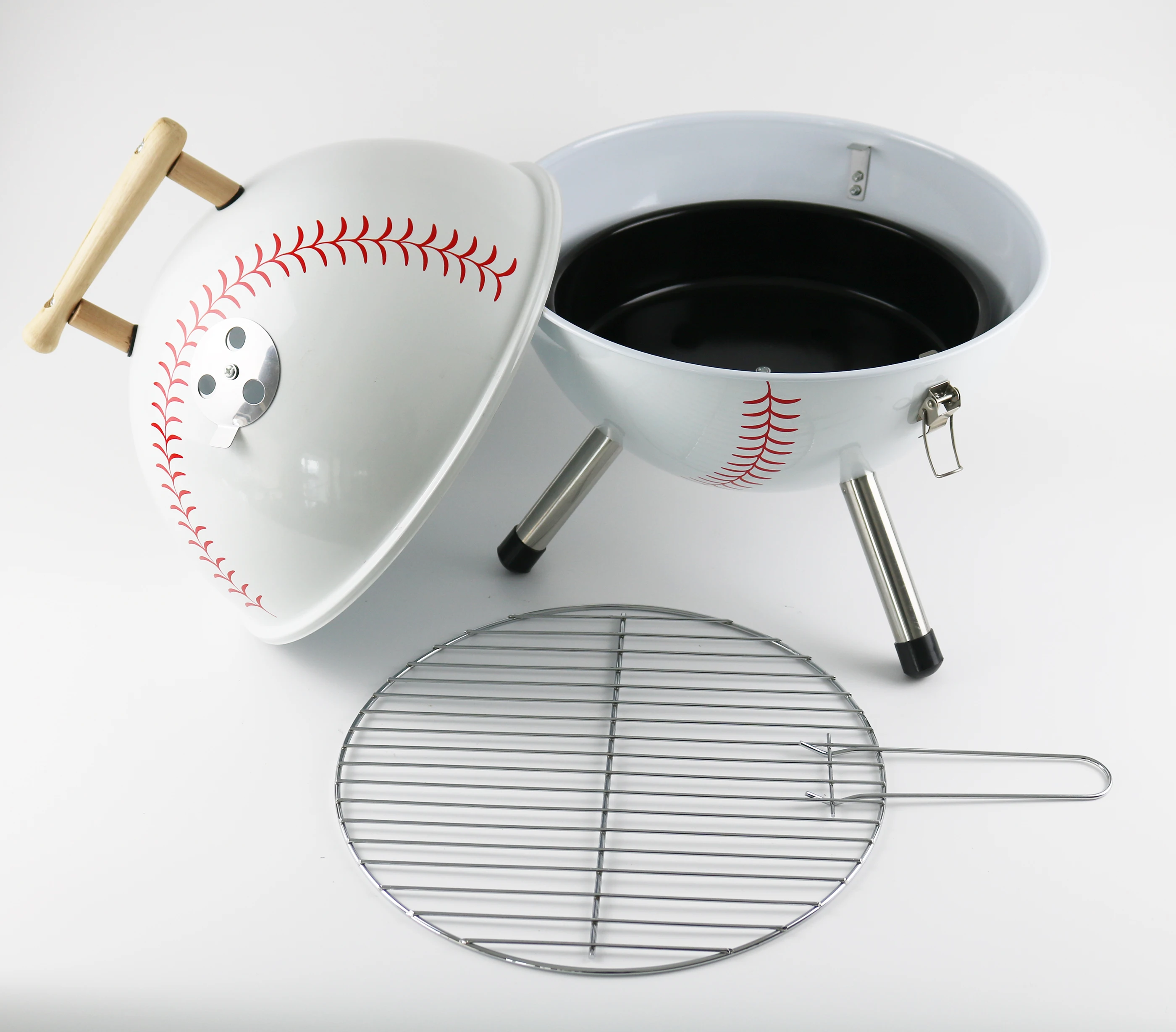 Portable Outdoor 12 Inches Barbecue Stove Baseball Shaped Outdoor Activated cooking burner BB Charcoal Grill