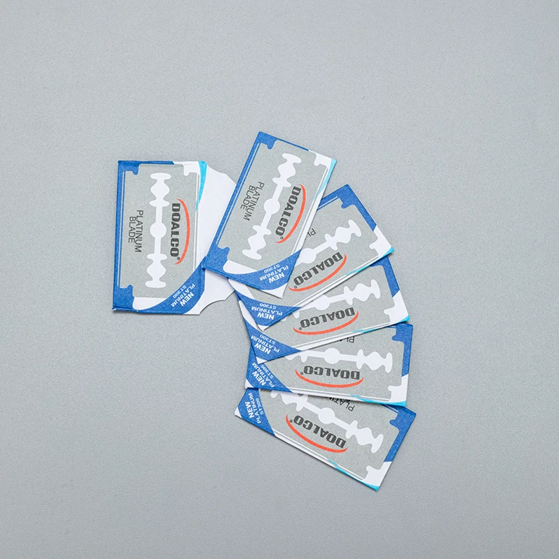 Doalco 10pcs/Small Box 100pcs/Big Box Single High Quality Double Edge Shaving Razor Blades for Face Shave