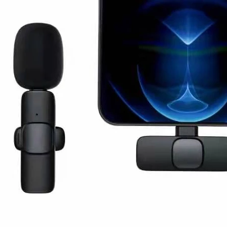 Lavalier Wireless Microphone Low Latency Live Clip on mini Video microphone factory recording mic