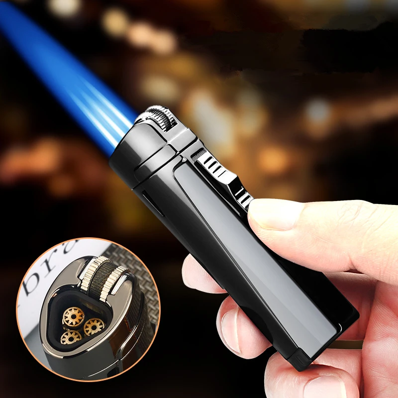 2023 Smoking Lighter Design Lighter Butane Refillable Jet Flame Custom Design Other Torch Cigarette Lighter