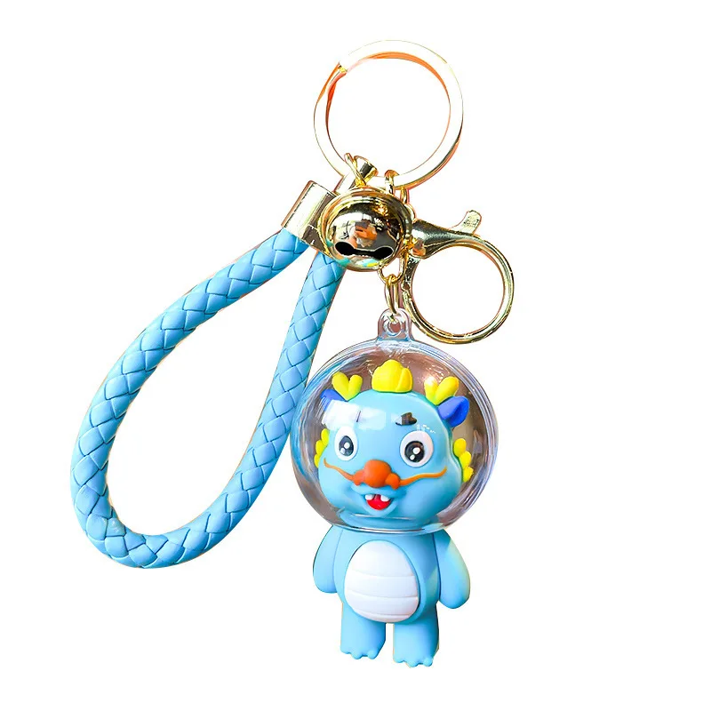 Creative Animal Astronaut Spaceman Keychain Cute UFO Frog Dinosaur Pendant Key Chains Bag Pendant Key Chains
