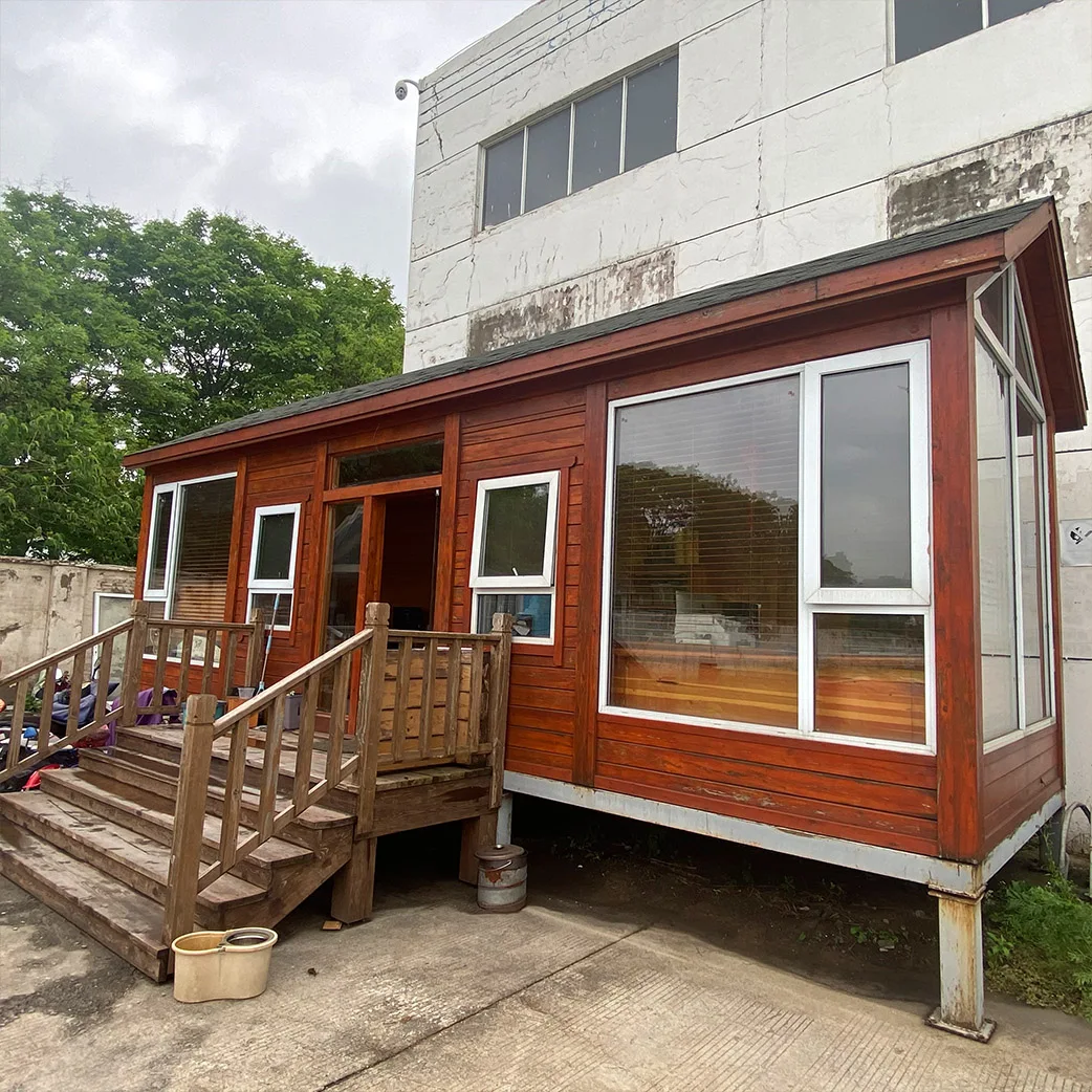 Wooden House Kit China / Prefab Summer House Design Luxury Chalet