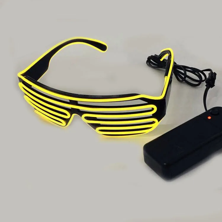 2019 New Arrival Bar Nightclub KTV Disco Party LED Cold Light Up Luminescent Glasses EL Wire Glasses for Boys Girls Gift