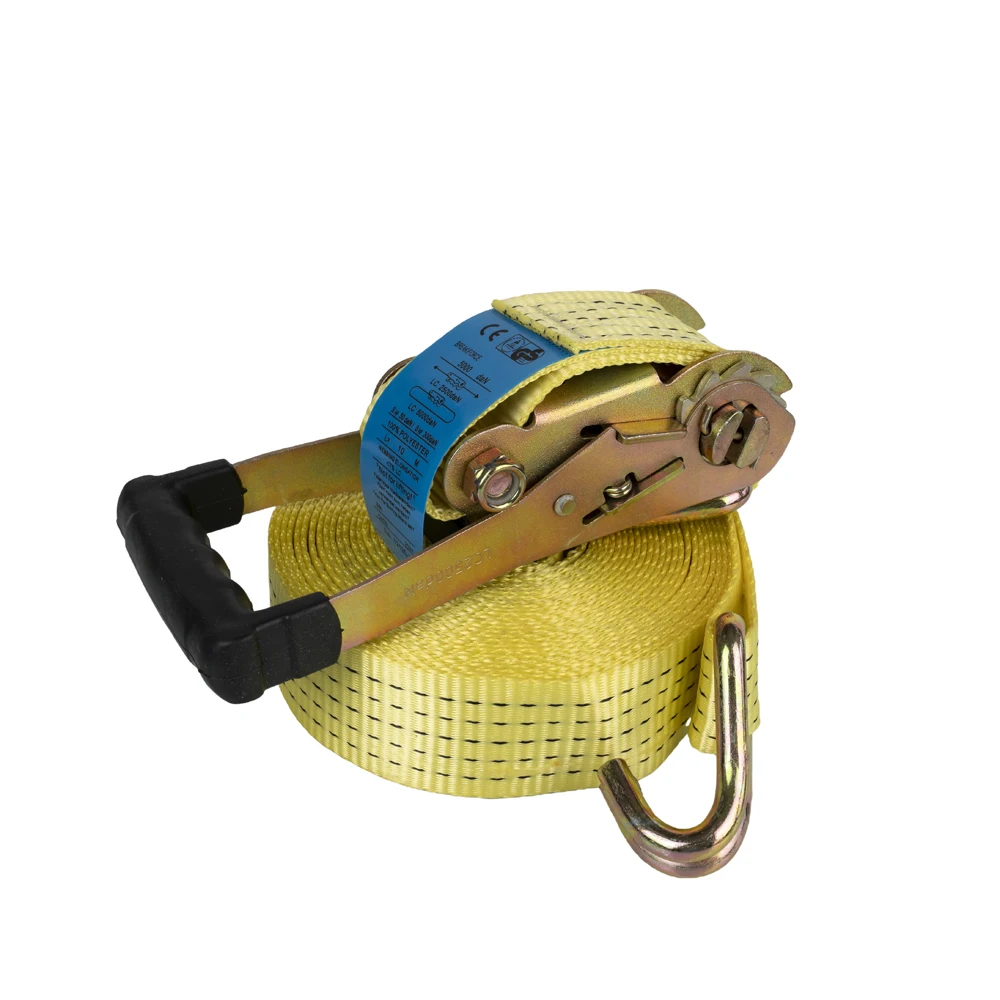 Wholesale 50mm x 10 Meter Polyester Ratchet Strap Cargo Lashing Belt with Adjustable Width 25mm~100mm Lashing Belt