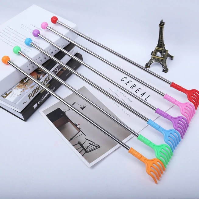 Массажная царапина от зуда, нержавеющая сталь, бусины, стальная труба, устройство для удаления царапин на спине, самостоятельная помощь для пожилых людей