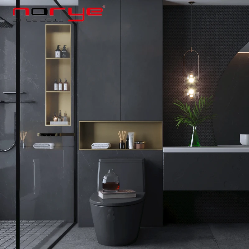 waterproof shower niches Embedded Bathroom Metal Shelf Closet Living Room Storage Niche