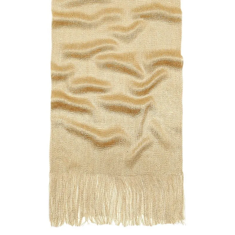 Explosions Gold Silver Silk Shawl Polyester Flat Towel Scarf for Bride Bridesmaid Prom Party Wedding Evening Dress