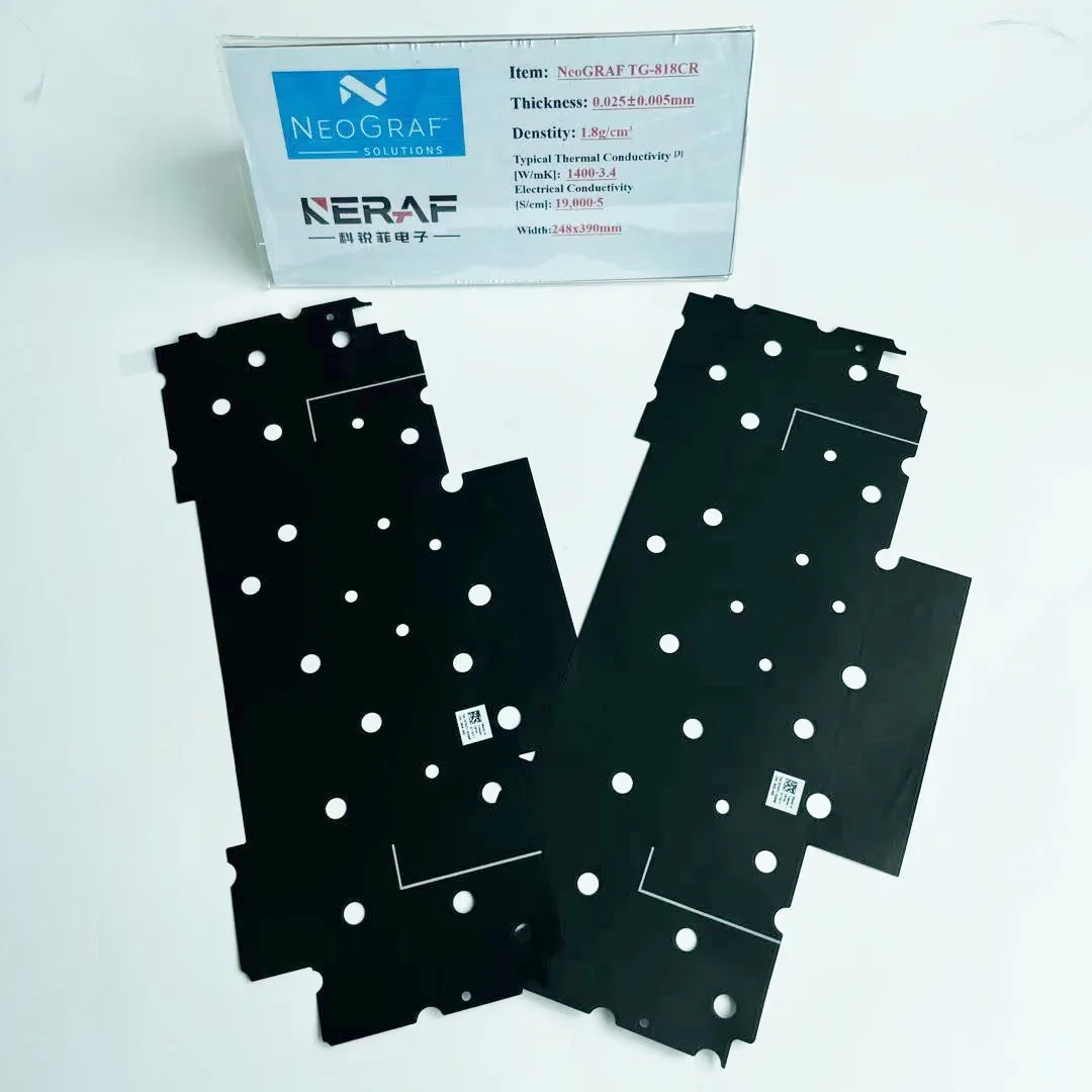 NeoGRAF eGRAF TG-818 0.050mm Customized Thermal Interface Material 99.99% Carbon Flexible Synthetic Graphite Sheet Die-cutting