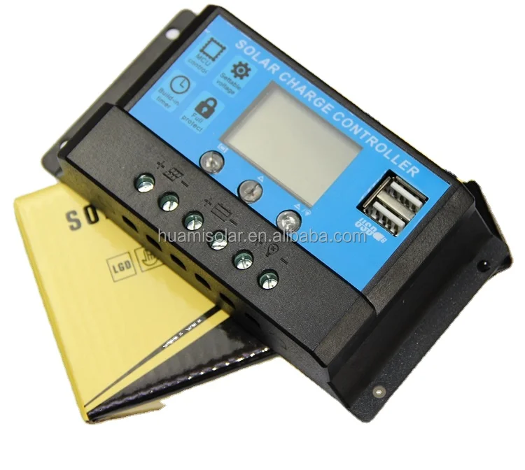 10A 20A 30A 12v 24v 48v PWM умный контроллер Солнечного Заряда MPPT солнечного зарядного устройства