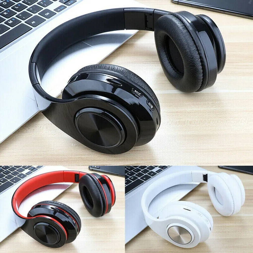 Colorful LED Light BT Headset Stereo Foldable Headphone Earphone Voice B39 RGB Luminous Wireless BT 5.0 Headset Gaming