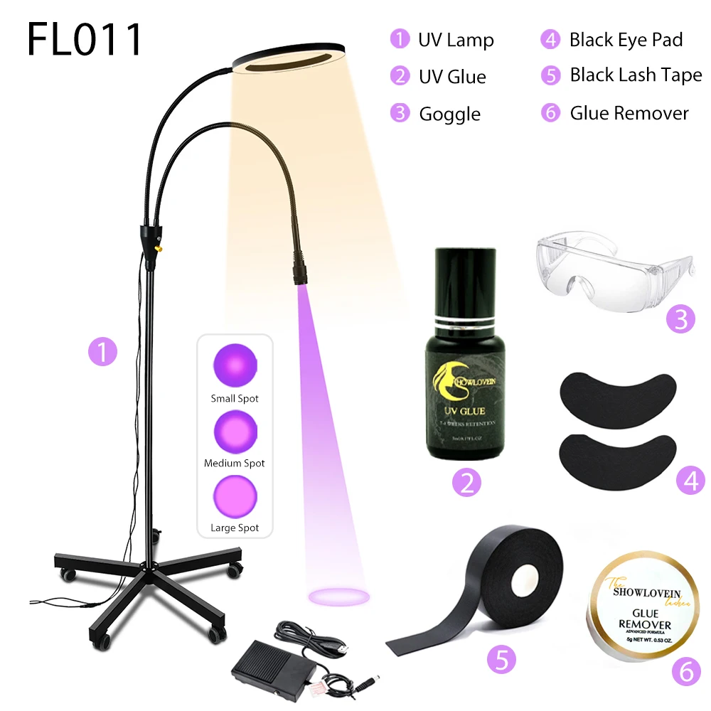 Clear Blue Purple UV Glue Lashes Fast Drying Waterproof UV Lash Extension Glue