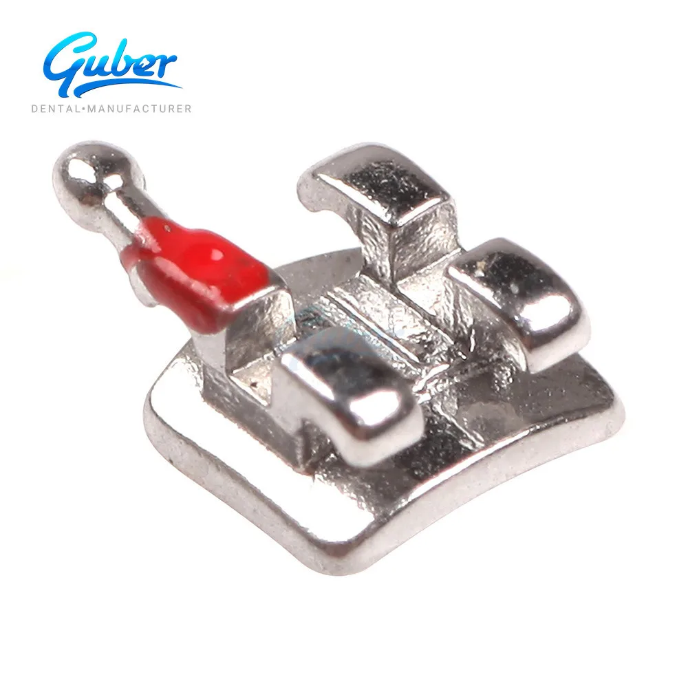 Dental Orthodontic Materials Metal Braces Mini Roth 018 Sandblasting Monoblock Brackets for Teeth