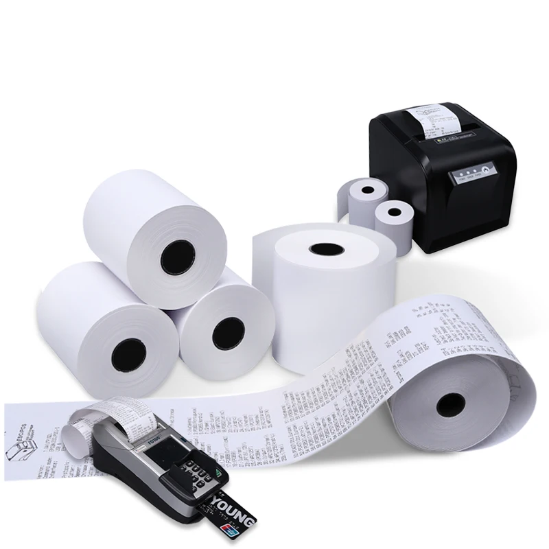 Premium Quality Pos Till Roll Thermal Paper 80x80mm 80x70mm 57x40mm Cash Register Printer Thermal Paper Rolls