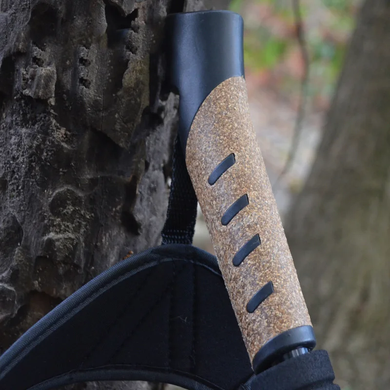 3-Section Lightweight Folding Hiking Stick Outdoor Aluminium Walking Stick Trekking Poles