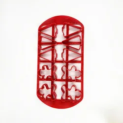Christmas Cookie Tools Different Shape Embossing Cake Cutter Mold Plastic Cookie Cutter