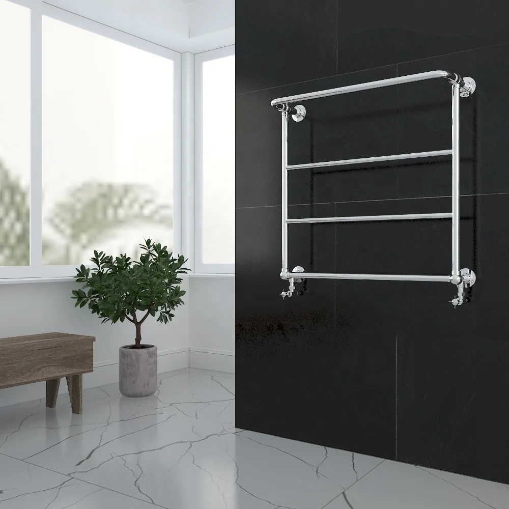 High quality OEM service SUN-TR13 Waterproof Towel Warmer Wall Mount Electric Water Heated Towel Rack