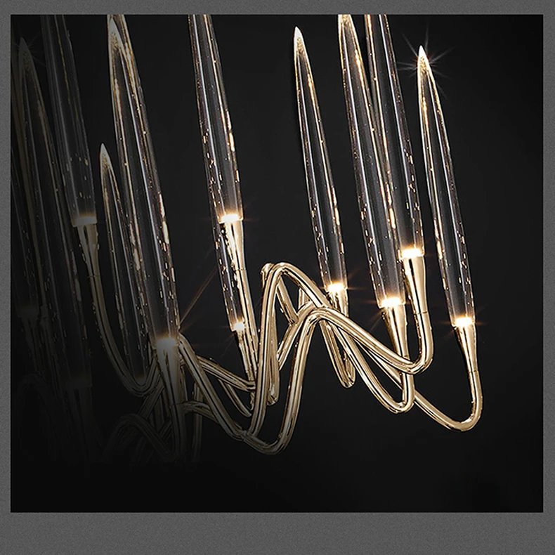 Shop Hotel Decor Contemporary Design Hotel Light Fixture Candle Chandelier Light Professional Manufacturer Home LED 10 Crystal
