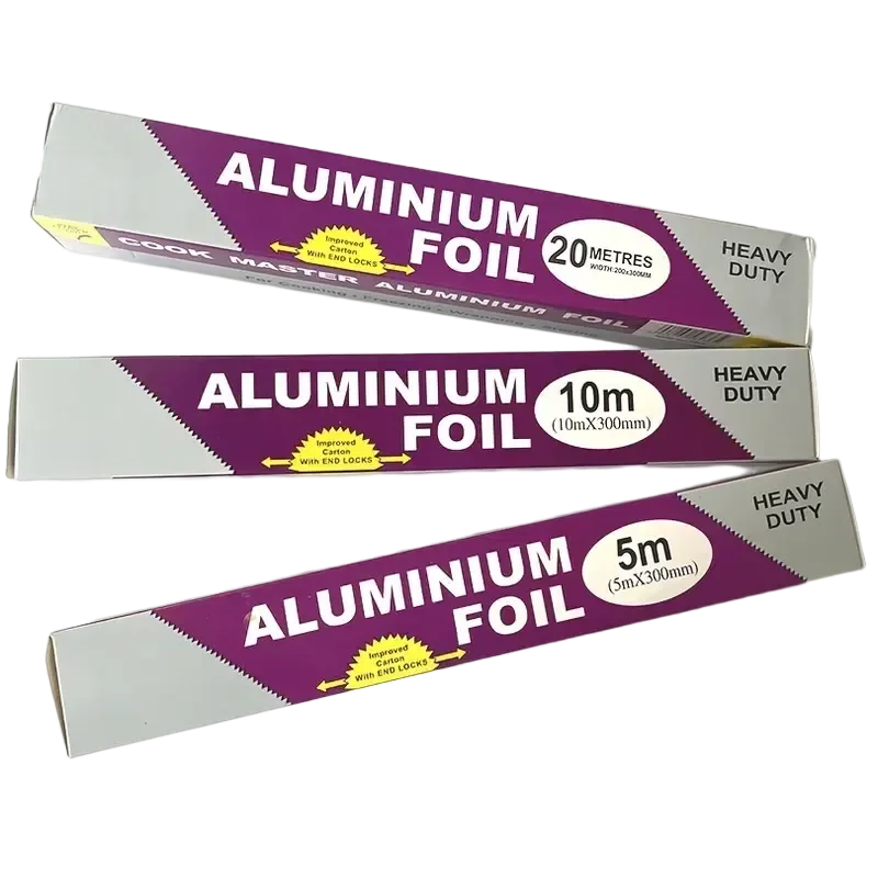 Wholesale Custom Logo 8011 Food Grade Kitchen Use Tin Silver Foil Paper Food Packing Aluminium Foil