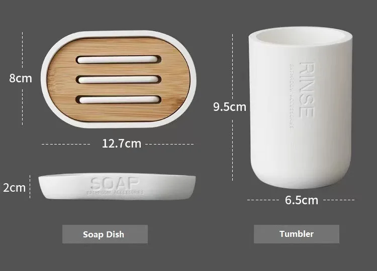 Graceful Matte Luxury Style Hotel Used Bathroom Accessories Soap Dispenser Home Goods Bathroom Sets