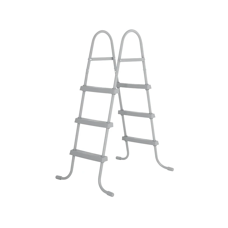 58335 Steel Material Above Ground Pool Frame Ladder Easy Assembly Heavy Duty Plastic Steps Above Ground Swimming Pool Ladder