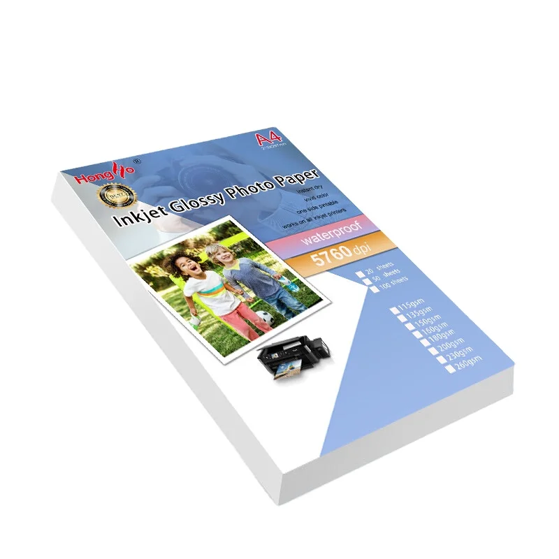 A4 A3 4X6 8.5x11 inch A3+ 200gsm 250gsm 210gsm 5R size wholesale retail premium high glossy photo paper for for inkjet printing