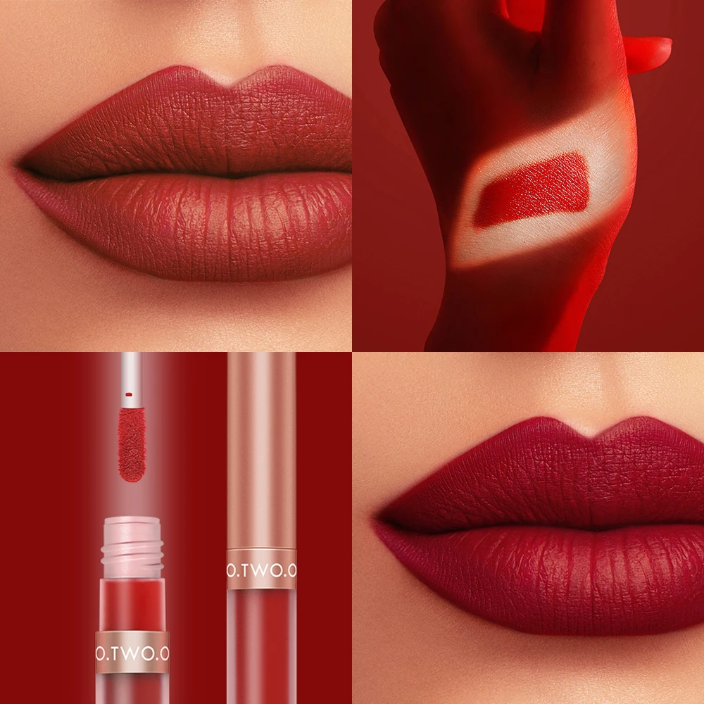 O.TWO.O New Arrival Matte Lipgloss Waterproof Kiss Proof Long Lasting Nude Liquid Lipstick for Private Label