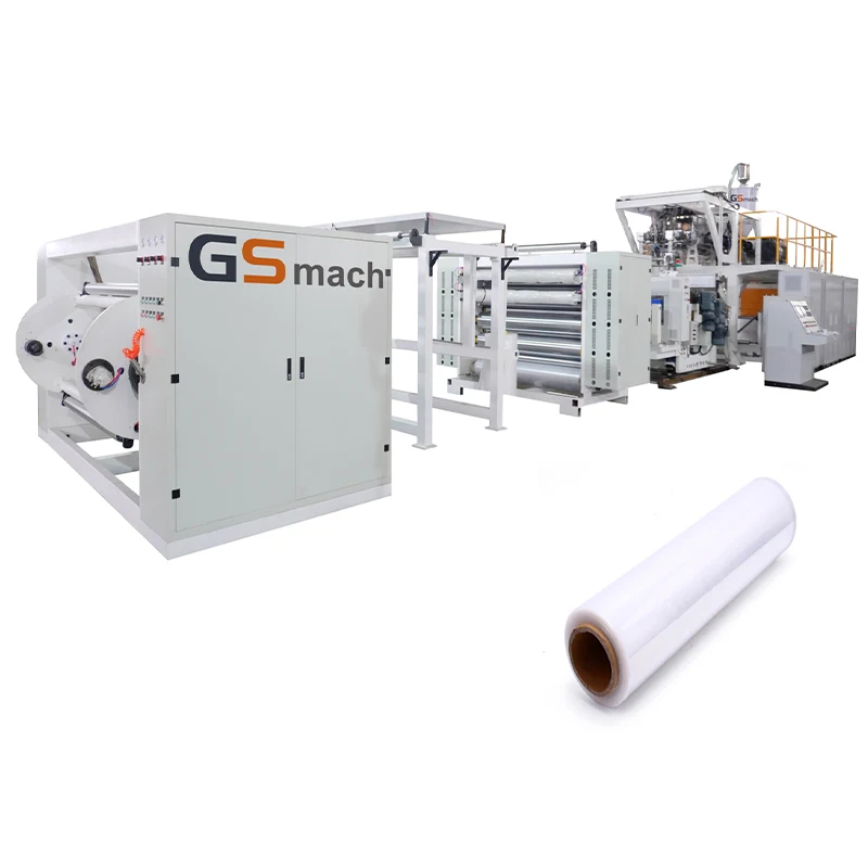 Transparent industrial large film roll casting machine automatic plastic packaging film production line