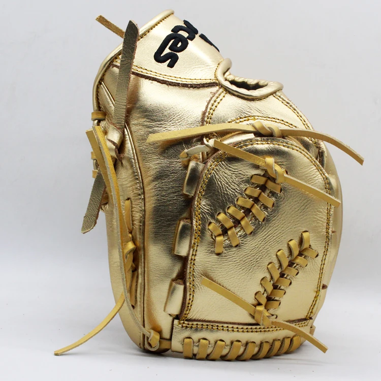 Gold baseball gloves durable baseball & softball glove custom sport mitts