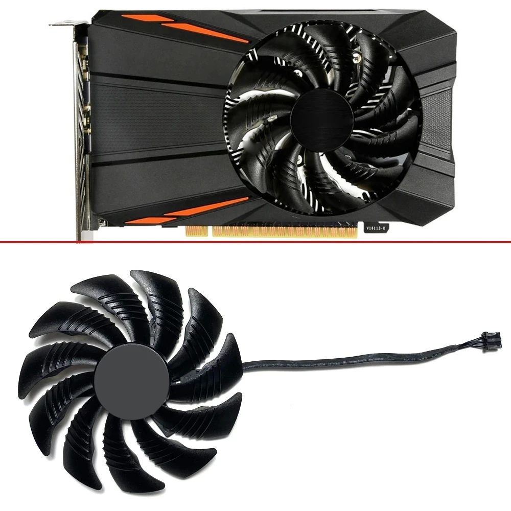 Вентилятор охлаждения T129215SU PLD09210S12HH 3PIN вентилятор охладителя GTX1050 RX560 RX550 для Gigabyte Geforce GTX 1050 1050Ti RX 550 560 Mini