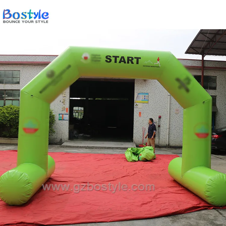Custom red free standing advertising inflatable arch archway entrance gate inflatable arches with logo banner