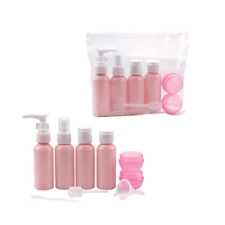 Популярный розовый дорожный набор для лосьона, косметическая дорожная бутылка для духов, дорожная бутылка с распылителем