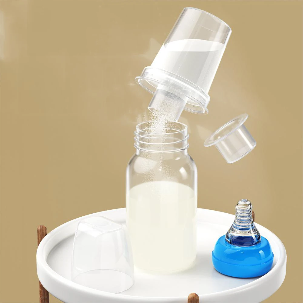 New arrival 6pcs small portable plastic baby milk powder container set storage box easy to take