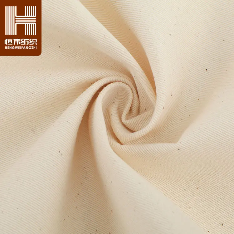 Organic cotton GOTS fabric certificated Canvas Cotton Twill Fabric to make bags