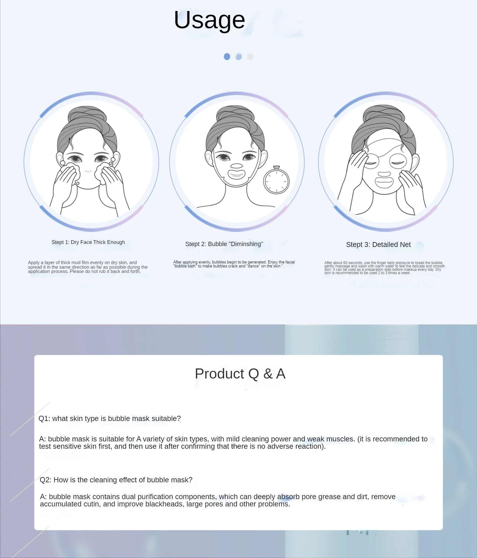 Wholesale Oem Korean Face Skin Care Organic Brightening Moisture Whiten Oxygenation Bubble Mud Clay Facial Mask