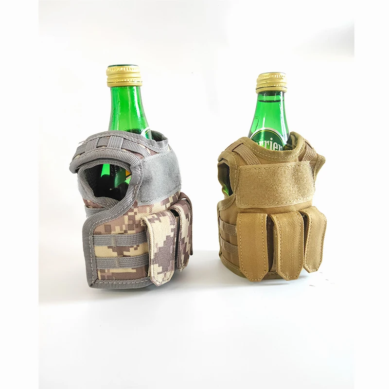 Recycle can coolers Waterproof Patches Mini Vest Can Cooler Neoprene Tactical