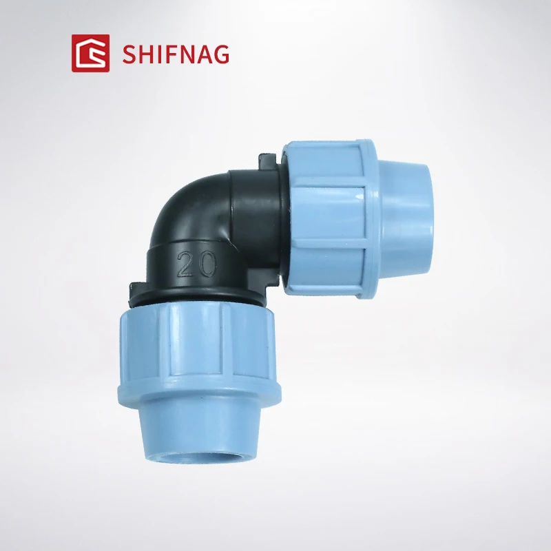 Reliable Supplier pp compression pipe fittings hdpe water supply pipe pn16 female 90 Degree Elbow  flange tee  Connectors