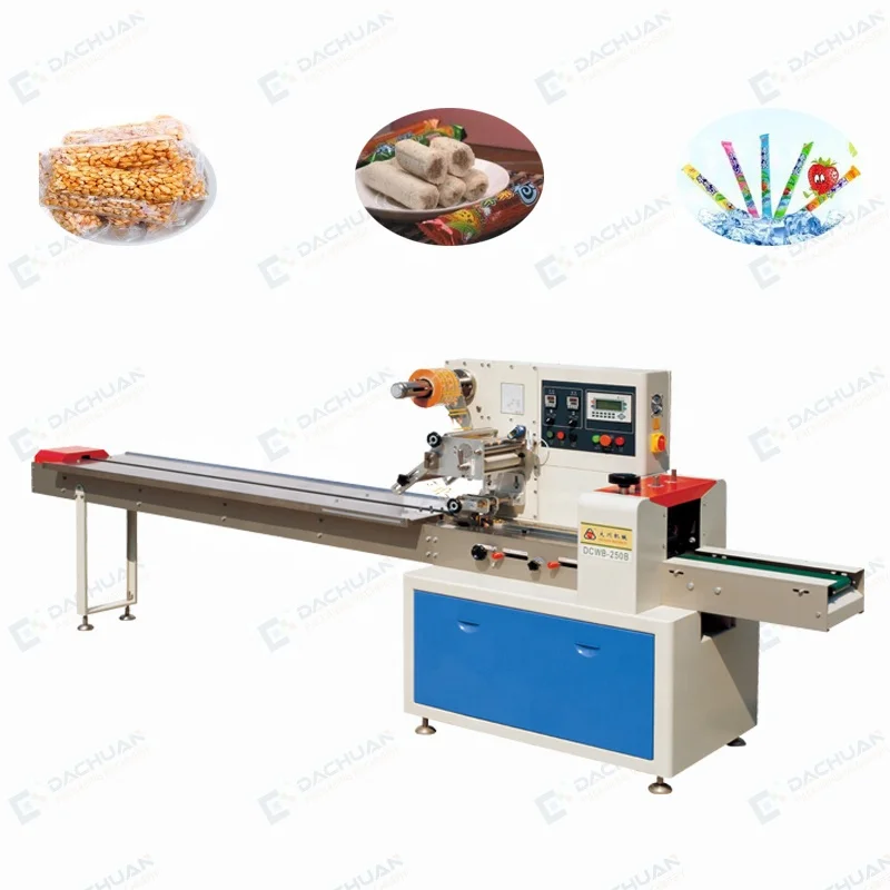 Horizontal type flow full servo wrap packing machine for noodles automatic machine packaging