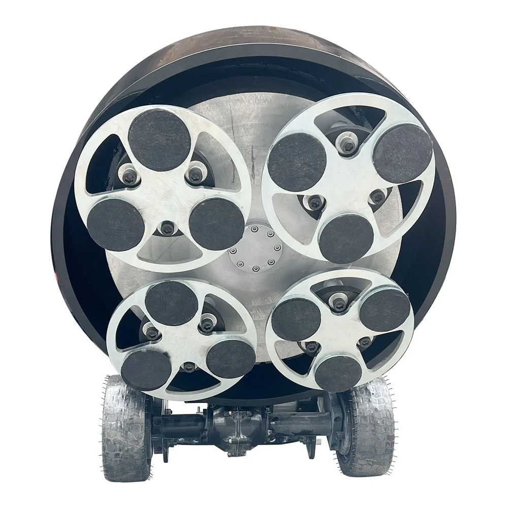 Red Color 12 Heads Epoxy Terrazzo Marble Concrete Floor Self-propelled Grinder Planetary Floor Grinding Machine