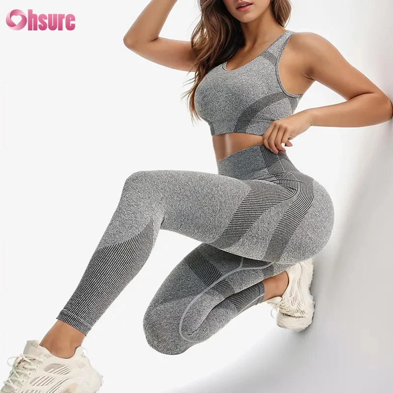 Custom Yoga Wear Women Dotted High Support Seamless Sports Bra Quick Dry Push Up Beauty Back Running Fitness Yoga Top Sports Bra