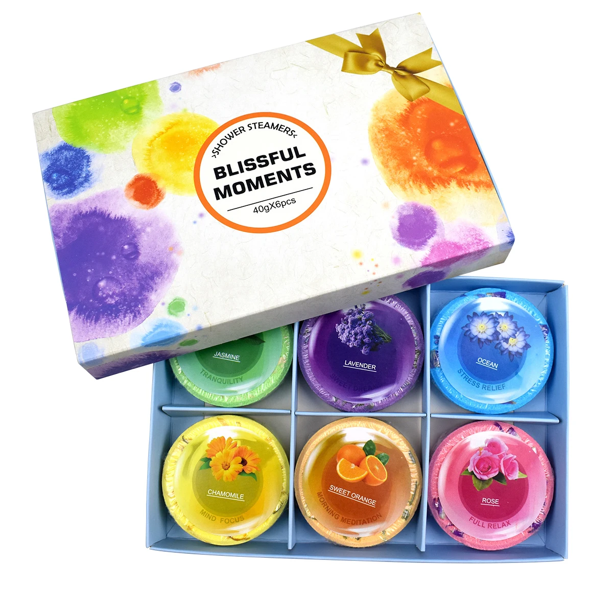 Пользовательская этикетка натуральный душевой планшет эфирное масло расслабляющий органический ароматизированный рельефный парогенератор для ароматерапии и