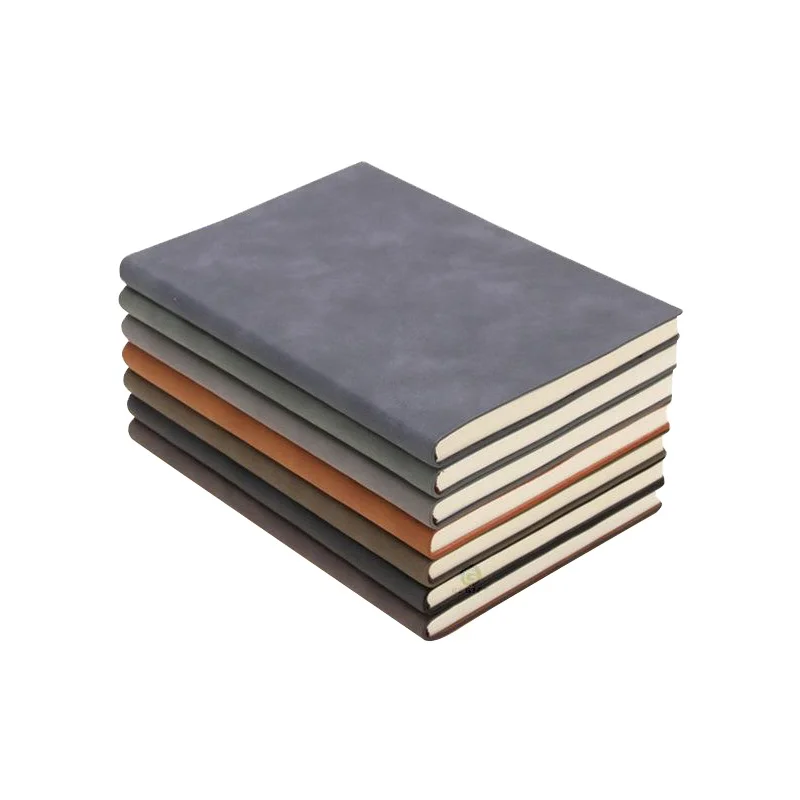 Custom logo soft  pu leather cover  a5 a6 b5  notebook Office Stationery Business Gift Set  for  Enterprise Employees