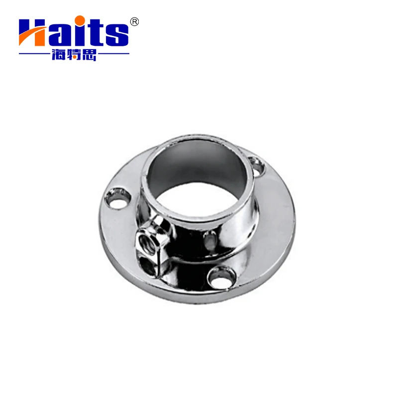Hot Selling Zinc Alloy  Flanges Conntct Wardrobe Round Tubes For Bedroom Wardrobe Suitable For Tubes D25