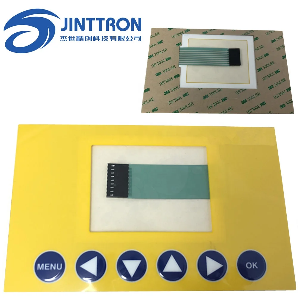 
High Performance PET/ PC Membrane Keypad Switch With Embossing or Flat Buttons, beautiful texts and symbol printings 