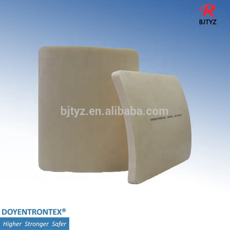 single curve Ceramic or Alumina Plate UHMWPE  material