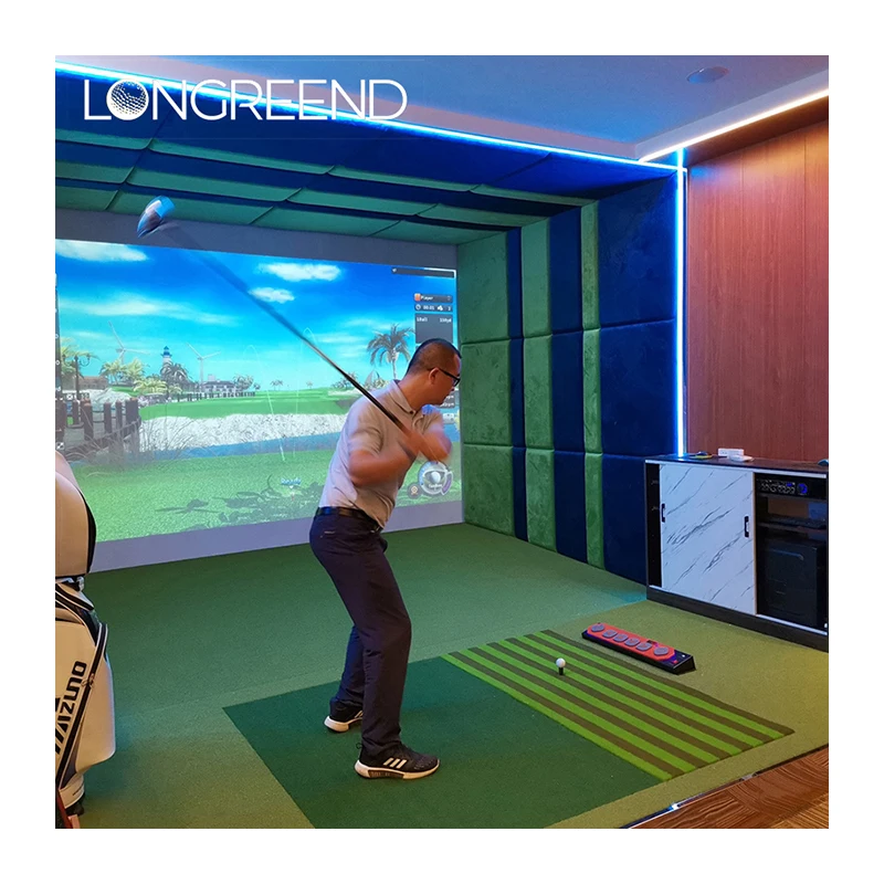LONGREEND Indoor golf bar Simulated golf club business operation City golf simulator