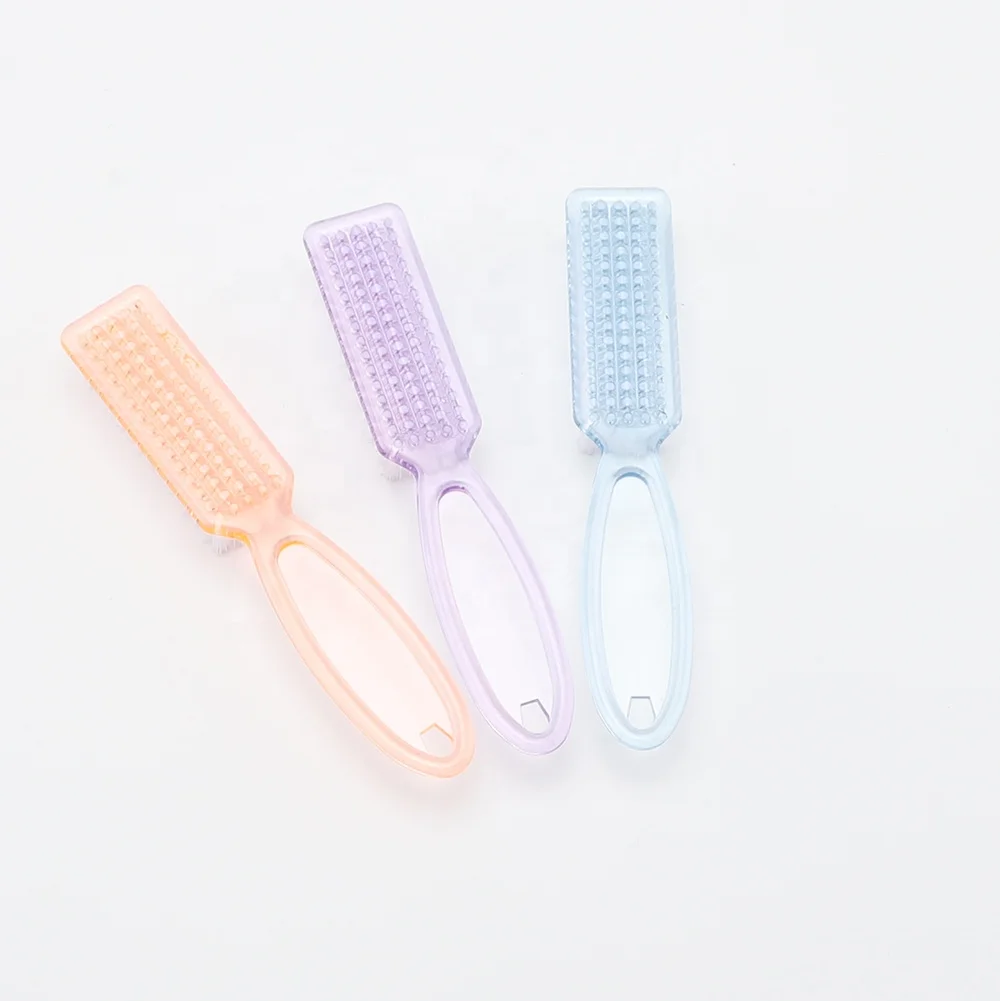 Long Handle Scrub Dust Brush Nail Salon Manicure Nail Cleaning Brush